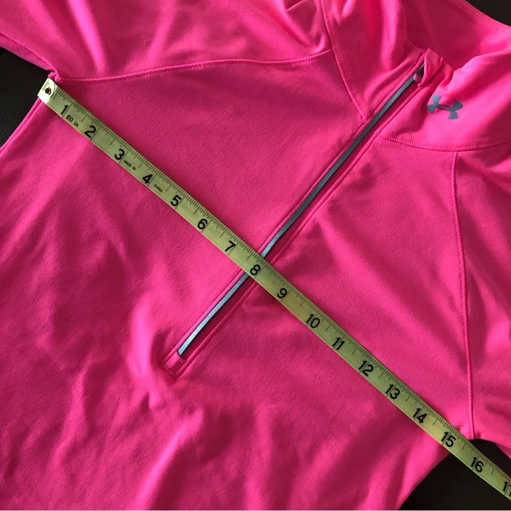 Women’s Pink Under Armour 1/2 Zip Pullover Athletic Top - Picture 9 of 9